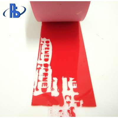 Raw material broken evident seals security plastic bag security seals tape